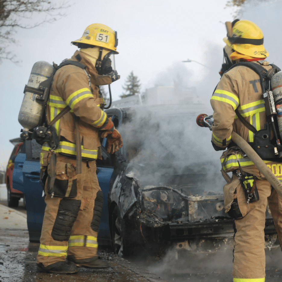 car fire