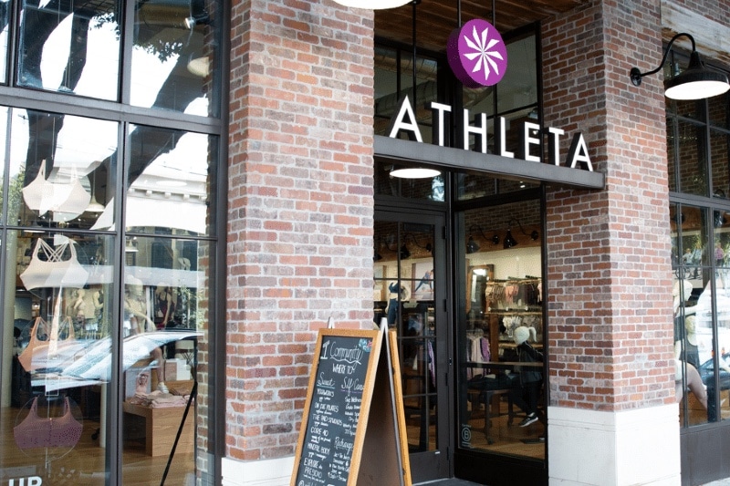 athleta store exterior coming soon