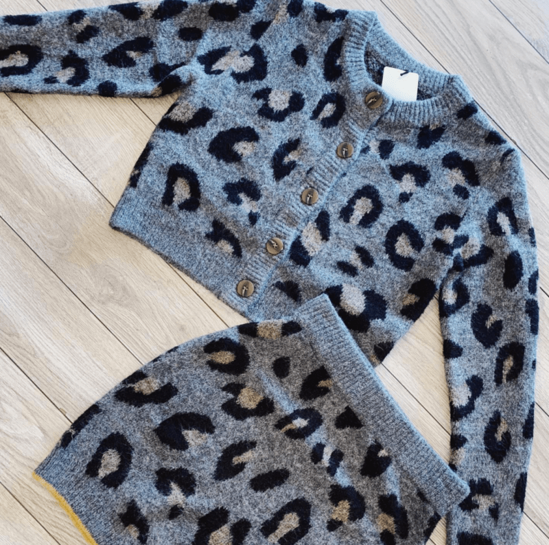 envy by mg leopard sweater set