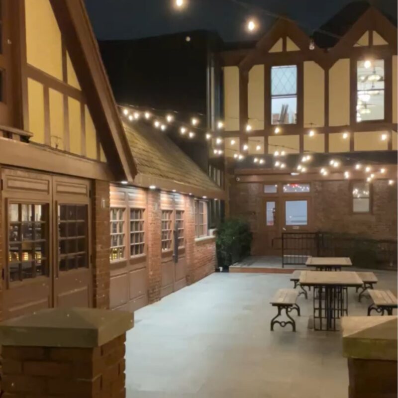 village hall restaurant beer garden south orange