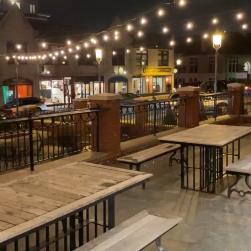 village hall restaurant beer garden south orange beer garden