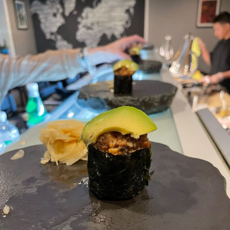 umai sushi chopped eel