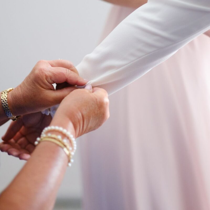 fixing wedding dress