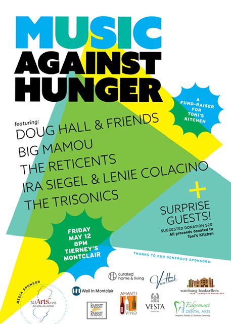 music against hunger benefit concert flyer