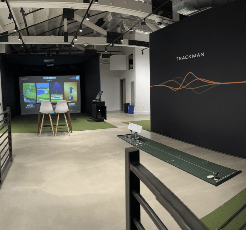 montclair indoor golf club trackman bay