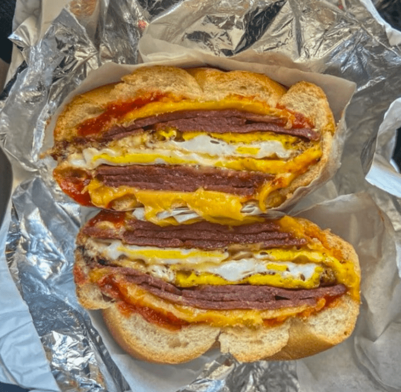 sparos deli breakfast sandwich
