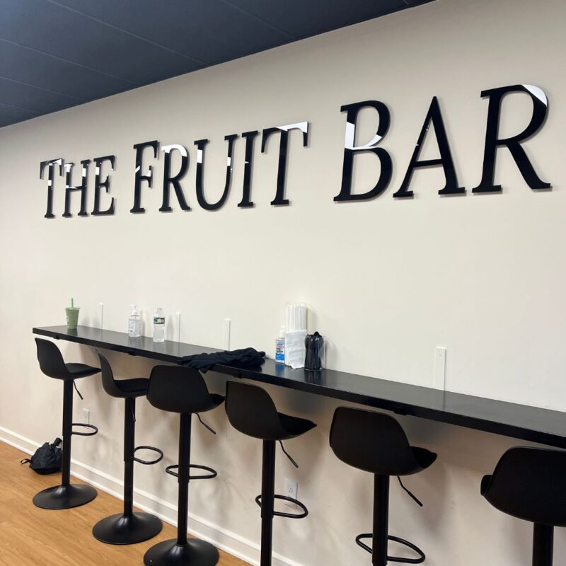 fruit bar juice shop cedar grove interior