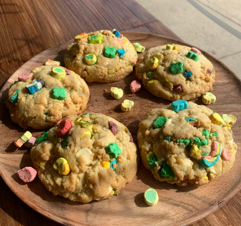 whisk it all lucky charms cookie